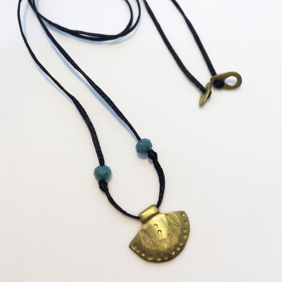 Ethnic drop bronze necklace |  Mint Jewel Crafts